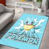 1PC Japanese Anime Pokémon Squirtle Print Rug Carpet for Living Room Children Bedroom Mat Sofa Doormat Home Decor Anti-Slip Mat