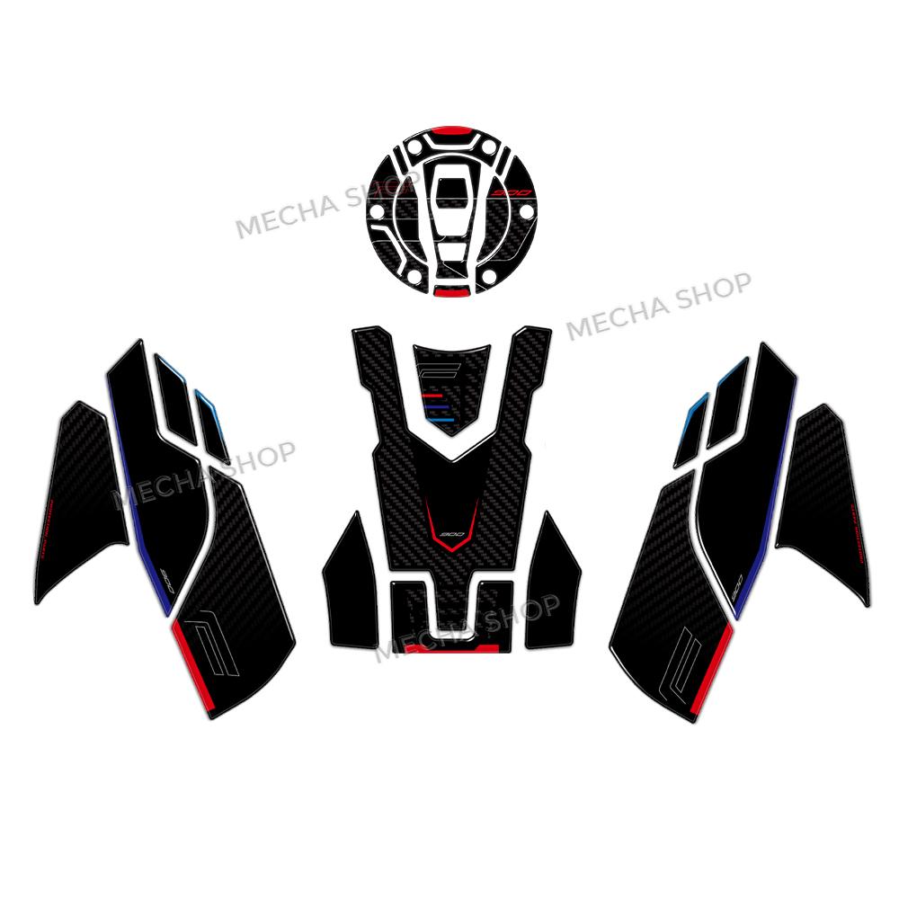 Motorcycle 3D Side Fuel Tank Pad For F900R F 900 R F900 R 2017 - 2026 Tank Pads Protector Stickers Knee Grip Traction Pad
