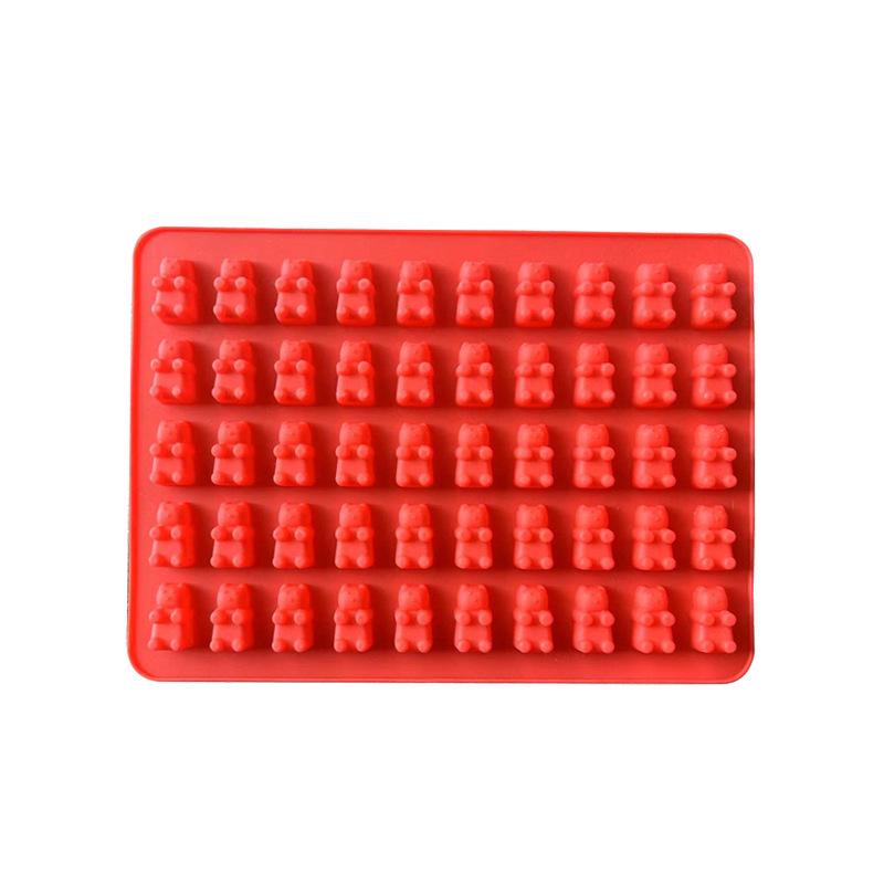 50-Mulden Bären-Silikonform für Süßigkeiten & Schokolade - DIY Individuelle Logo-Erstellung