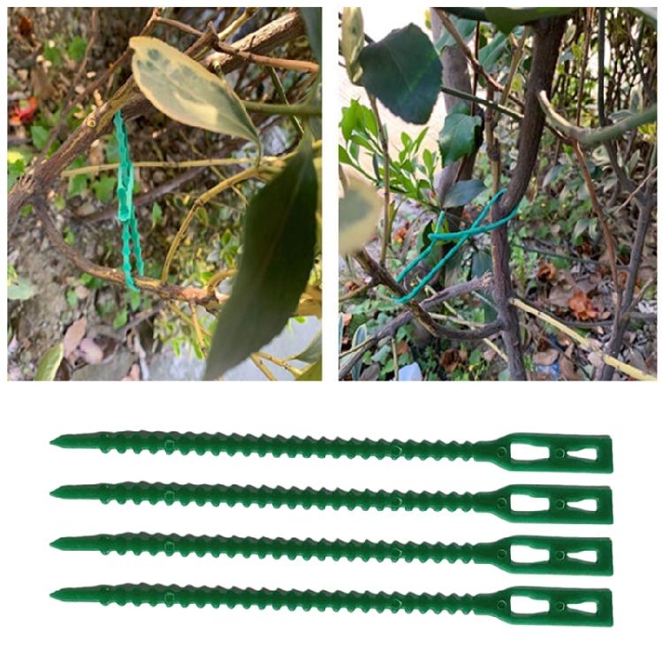 Fishbone Textured Garden Straps Adjustable Plant Support System Reusable Binding Ties for Balcony Gardening Landscaping