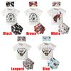 Sommer Baby Tierdruck T-Shirt + Shorts + Stirnband 3-teiliges Outfit Kleidung für 0-3 Jahre