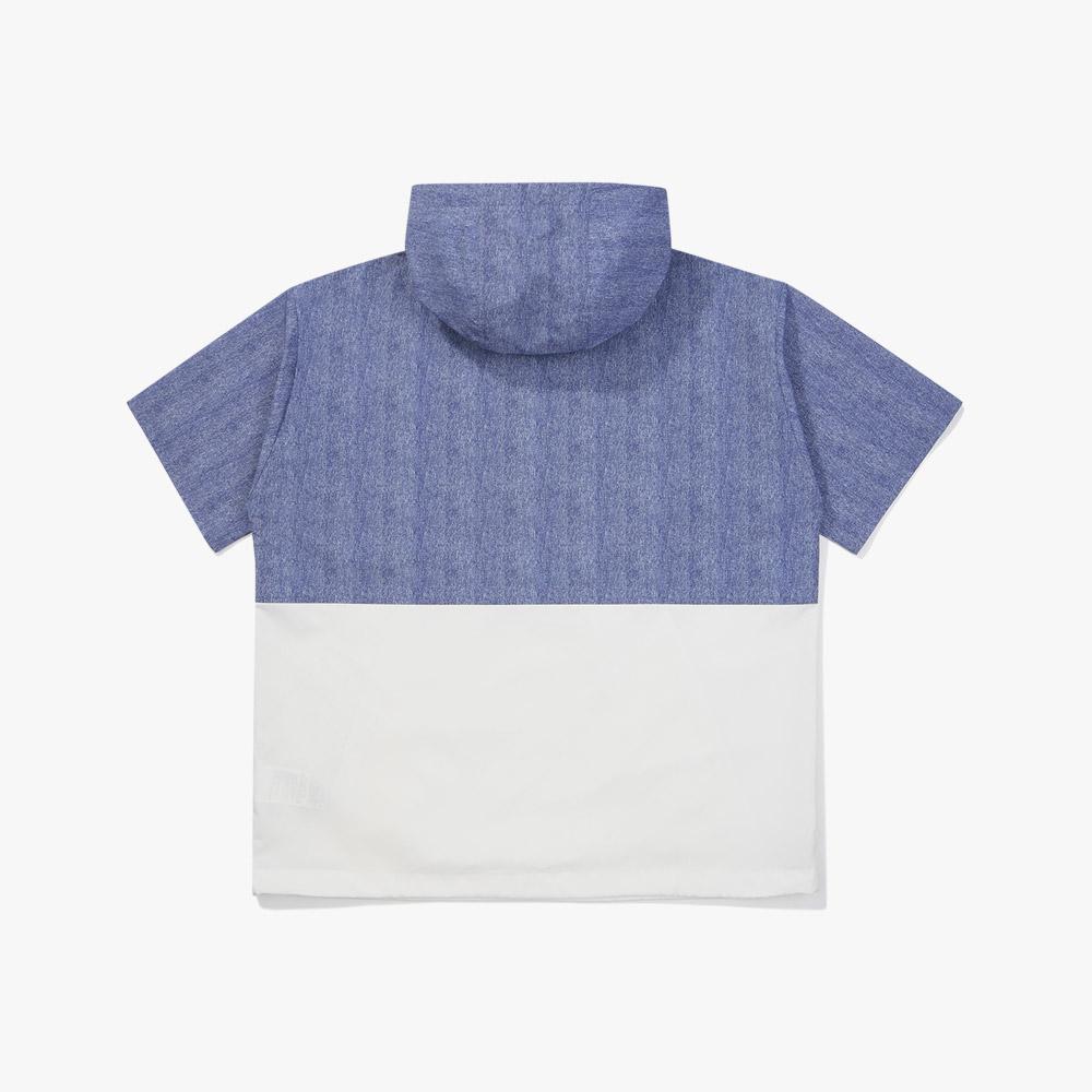 Diadora Grand Slam Color Block Short Sleeve Anorak Denim
