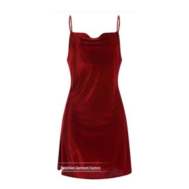 Meishilan Plus Size Sexy Summer Camisole Ice Silk Nightdress - High-End Flirty Lingerie for Women