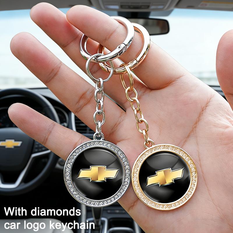 High Quality Car Logo Keychain Zinc Alloy Keyring For Chevrolet Bolt Spark Tahoe Z71 Aveo Impala Lacetti Malibu Sail SS Cruze SS