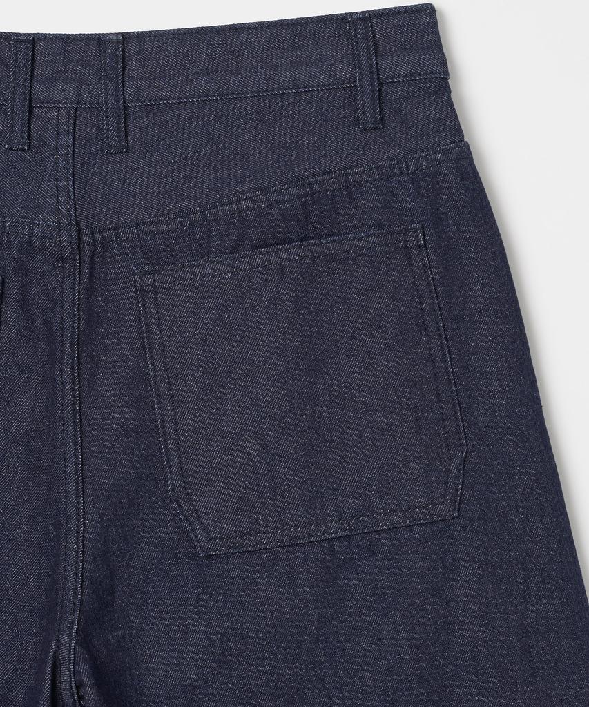 MILLO ARCHIVE Denim Bermuda Raw Pants [Indigo Blue]