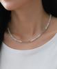 Blancier Cloud Crystal Bl255N1121 Women'S Choker Gemstone Necklace