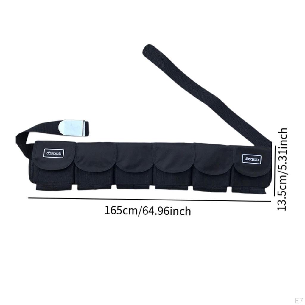 Diving Weight Belt with Pockets and Quick Release Mechanism for Snorkeling