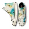 Converse Chuck 70 Spray Paint Trendy Everyday Mid-Top Canvas Shoes Unisex White and Blue