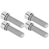 4Pcs Bike Handlebar Stem Bolts Screw Bicycle Titanium Alloy Stem Inner Hex Screws M7x25mmTitanium