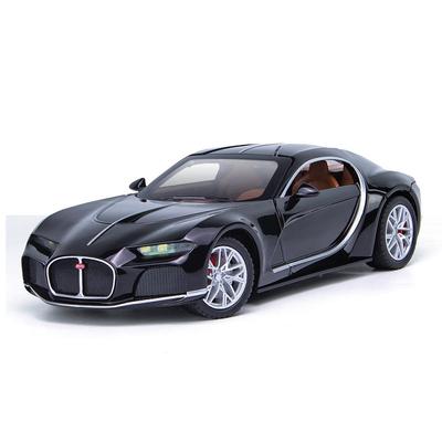 Bugatti Atlantic Supercar-Druckgussauto-Modellspielzeug im Maßstab 1:24, zurückziehbares Spielzeugfahrzeug mit Ton und Licht für Kinder, Kleinkinder, Jungen und Mädchen, Geschenkkollektion