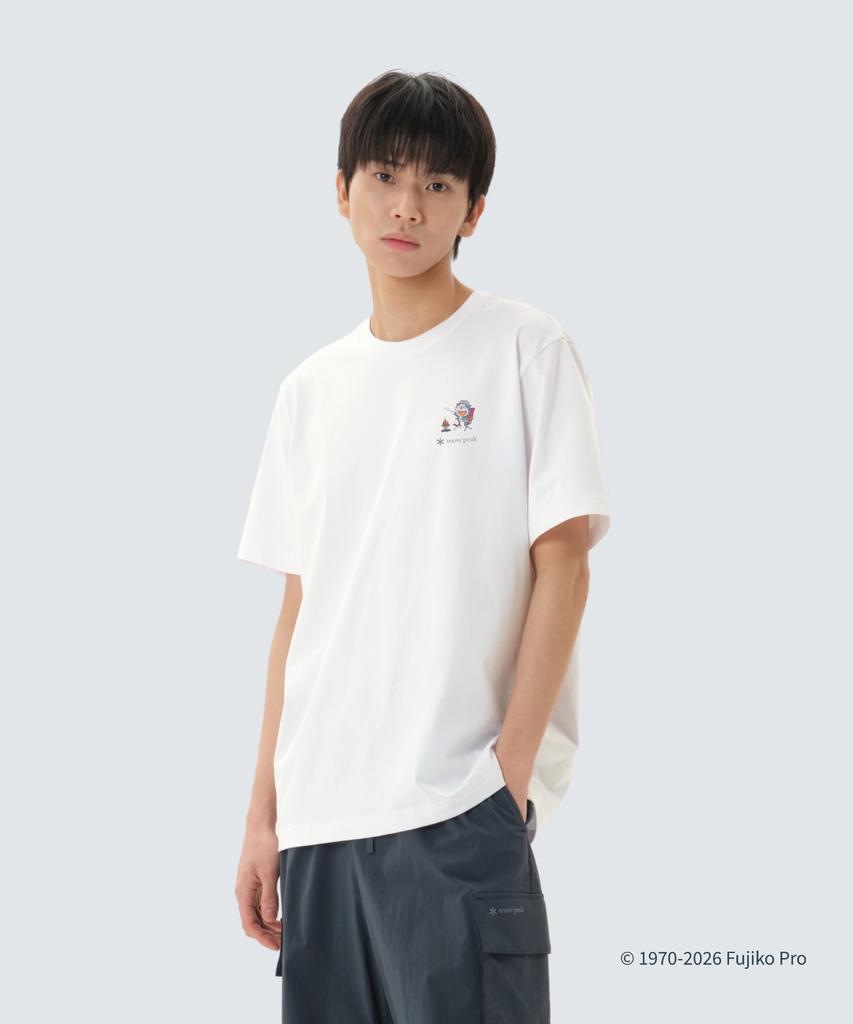 SNOWPEAK APPAREL [Snow Peak | Doraemon] Campfire Short Sleeve T-Shirt (S26Mufts95) Off White