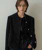 Wioe Lena Tweed Wool Jacket_Black