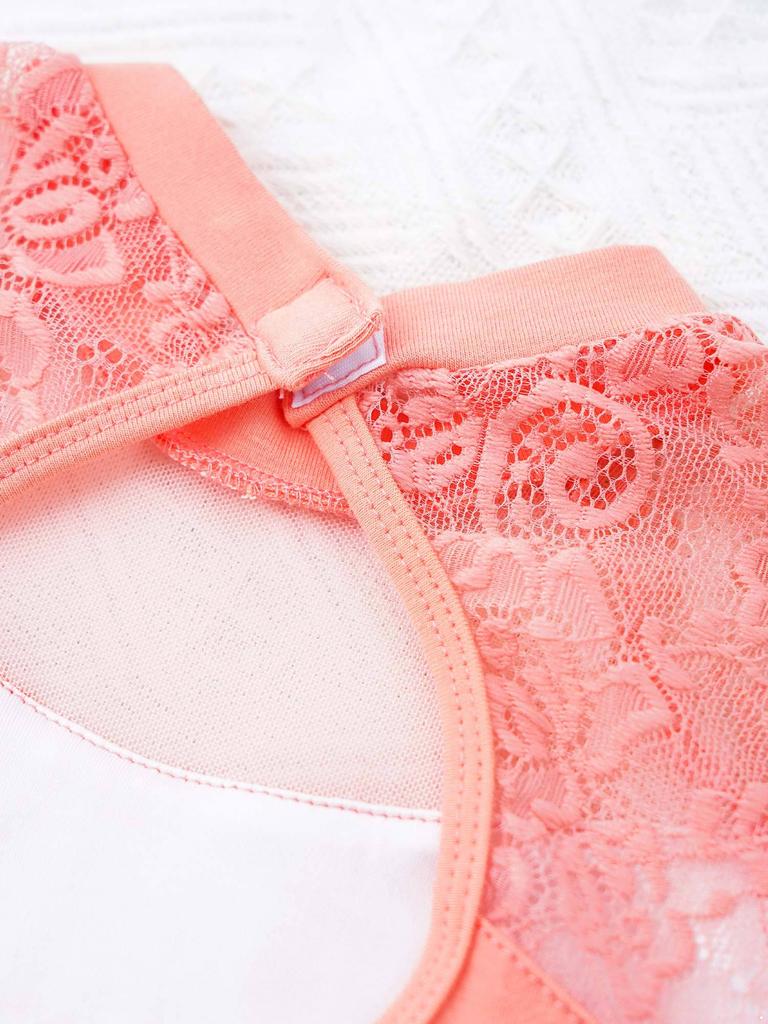 Ärmelloser Tanzbody für Mädchen Rundhalsausschnitt Schulterdesign aus Spitze Einfarbig Ovalförmiger hohler Rücken Jumpsuit