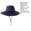 Cappello a Secchiello con Bordo Extra Large, Vestibilità Regolabile, Cappello da Pescatore, Fibbia Antivento, Pieghevole, per Viaggio, Outdoor, Cappello Blocca Raggi UV
