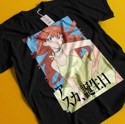 Maglietta Neon Genesis Evangelion Maglietta Eva Maglietta Asuka Maglietta Ayanami Maglietta Mari Misato