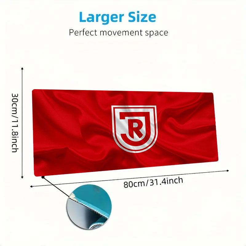SSV Jahn Regensburg Large Size Mouse Pad Large Gaming Table Cushion Non-slip Laptop Tablet Big Mousepad XXL Mat Mini PC Playmat With Lock edge