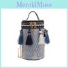 Mini Ethnic Style Crossbody Bag Tassel Woven Cylindrical Bag For Women Daily Use