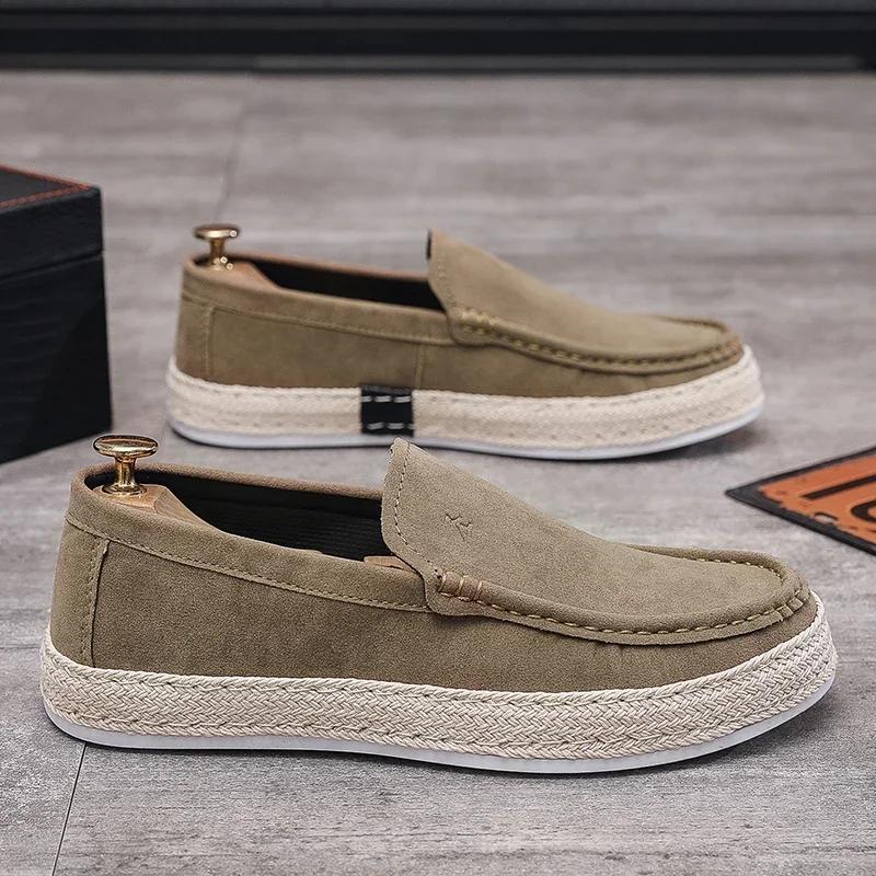 

Мужские износостойкие и нескользящие повседневные туфли на плоской подошве, с низким верхом, круглым носком, мягкие, высококачественные, удобные туфли для ходьбы, кроссовки мужские 46 хаки