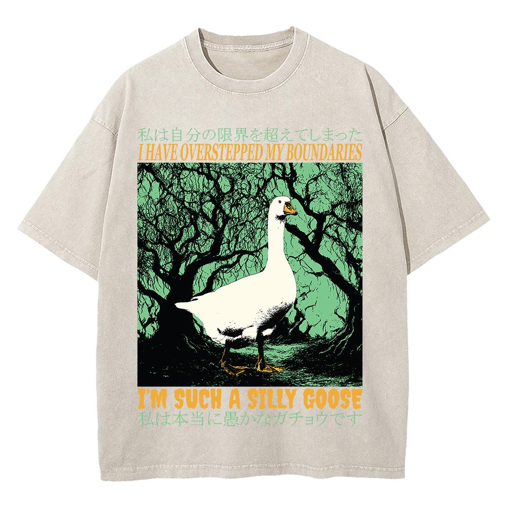 

Cotton Vintage Washed The Horrors Are Never Ending Yet I Remain Silly T Shirt Fashion MenWomen Loose Acid Wash Tees Shirts S