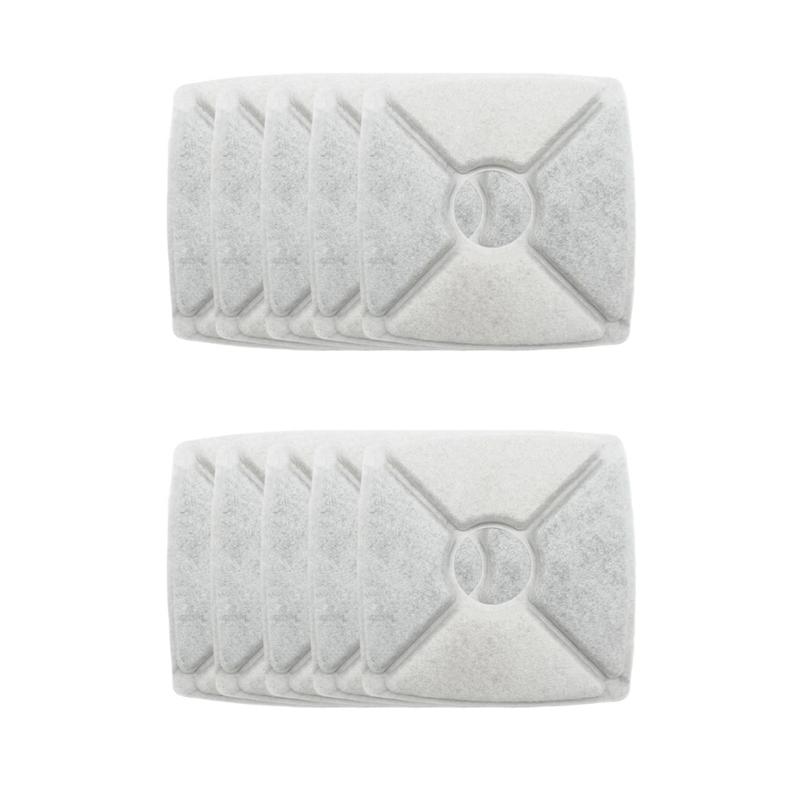 

10 Pack Replacement Filters Square Provide Refreshing Water for Pet Fountain Optimizes Your Pet Drinking Routine 1