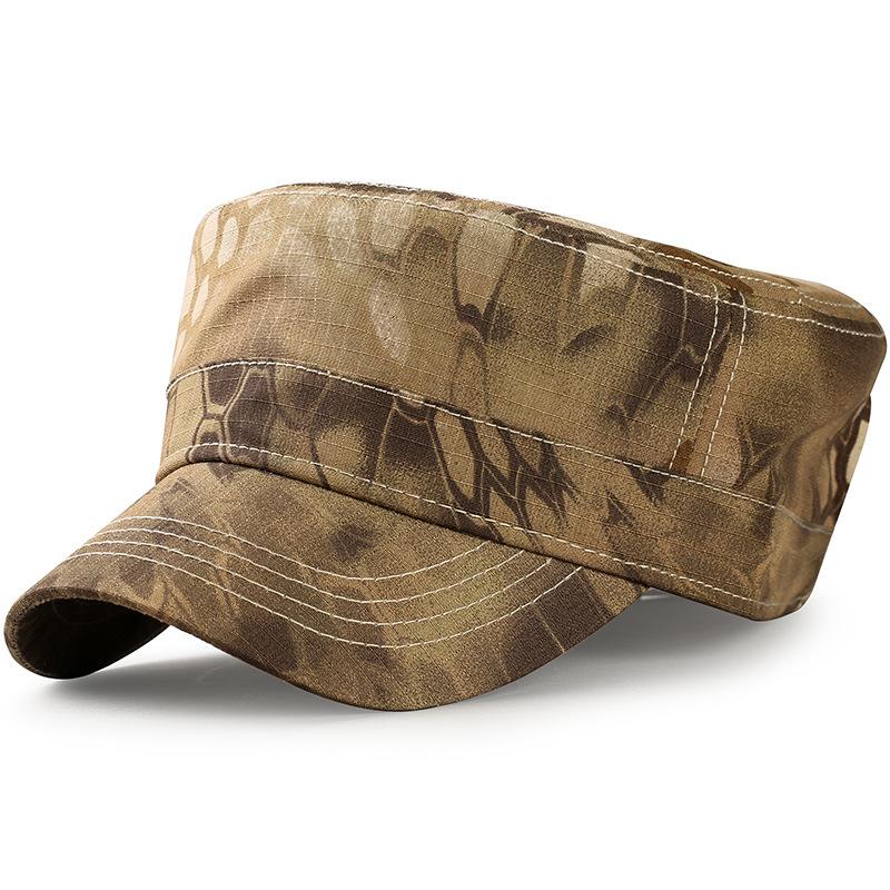 Plus Size Camo Flat Caps for Men, Korean Style Fashion Outdoor Sports Spring/Autumn Sun Protection Hats