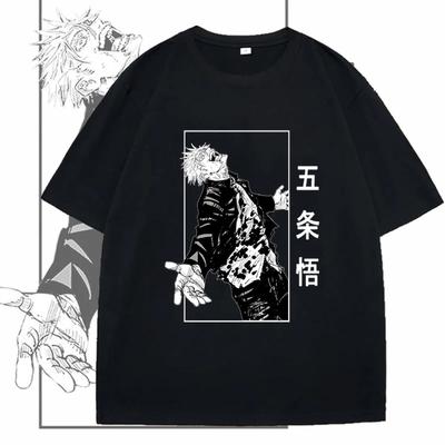 Tricouri cu Imprimeu Anime Gojou Satoru Jujutsu Kaisen Mânecă Scurtă Largi Haine Harajuku Bărbați Tricou Sport de Vară Tricouri Casual