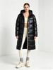 Special for glossy down cotton-padded clothes for men and women, long hooded thickened knee-padded jackets, couple tops and coats.