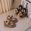 Baby Boys' Shoes Winter Fleece-Lined Soft-Sole, 0-1 Year Old Toddler Walking Shoes, Girls' Fleece Boots, Anti-Slip Infant Anti-Kick Shoes.