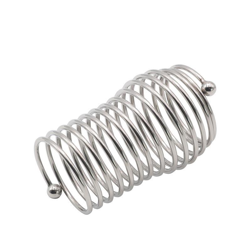 Stainless Steel Penis Dildo Ring Wave Thread Cock Rings Spring Extended Male Delay Ejaculation Sex Toys for Men