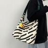 Slouchy Canvas Shoulder Bag for Women with Large Capacity
