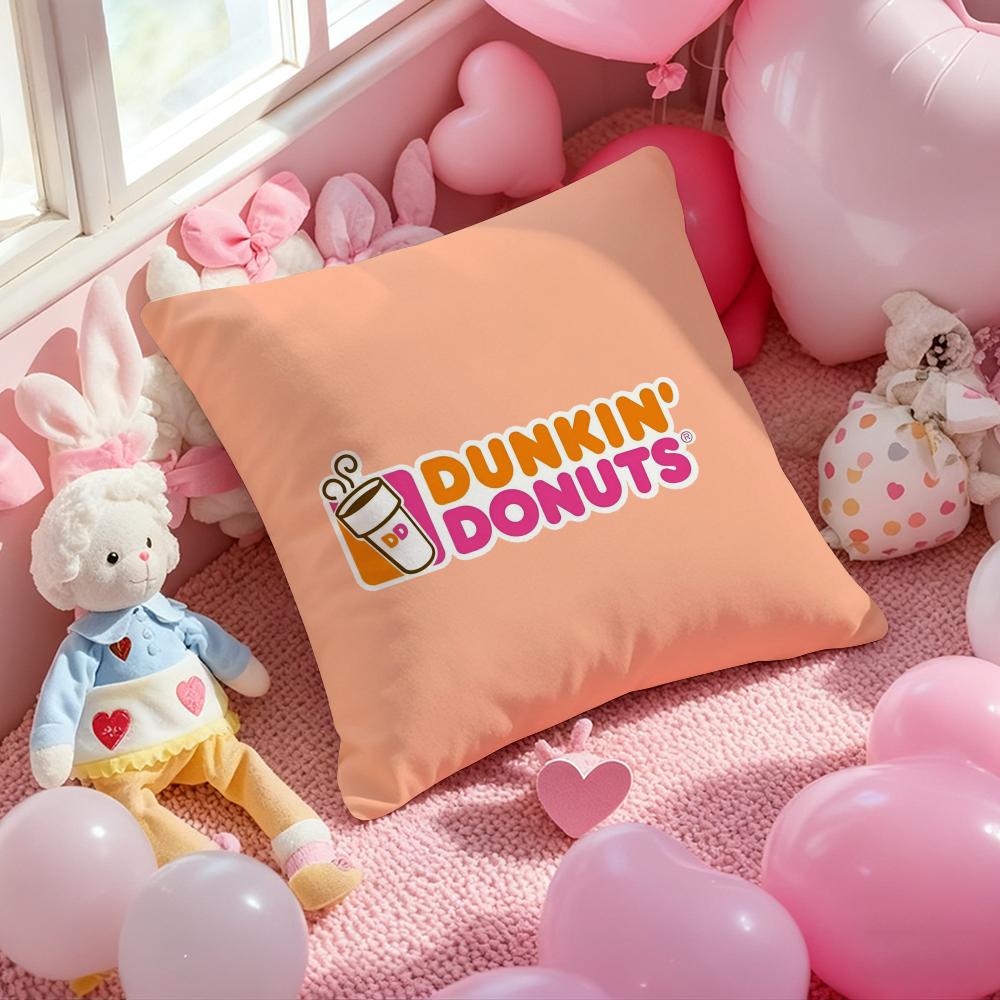 Dunkin' Donuts Cushion Cover Pattern Printed Pillowcase For Living Room Sofa Cushion Cover & Bedroom Decor