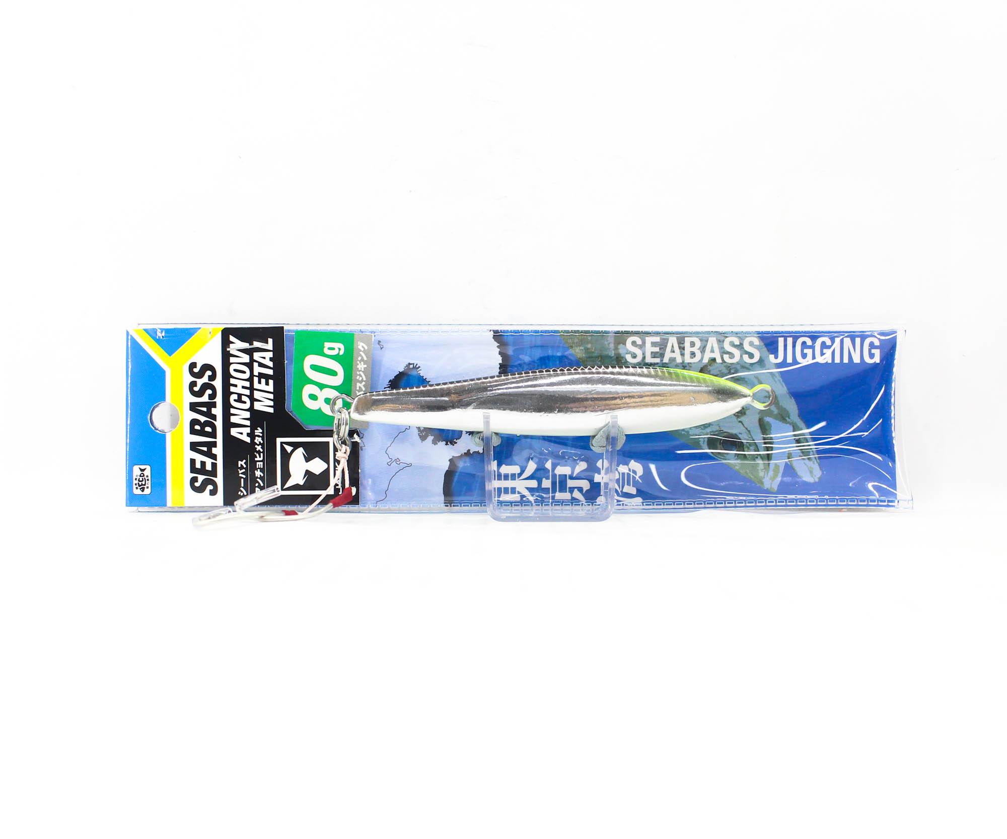 Jig Métal Jackall Anchovy 80g - Leurre Coulant Pour Pêche En Mer - Lame Iwashi