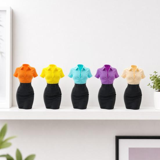 OL Woman Bust Pen Holder 3D Printed Desk Organizer Creative Flower Vase Decor