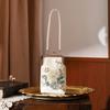 Cheongsam Banquet Bag Antique Style Embroidery Flower Clutch Vintage Elegant Mother'S Handbag With Fake Foot Chain For Women