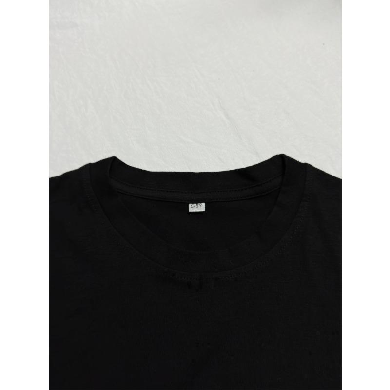 European Sizes Kids' Fashion Cotton T-Shirt with Cute Koala Print,for Girls Aged 12 and Under - Spring/Summer Collection