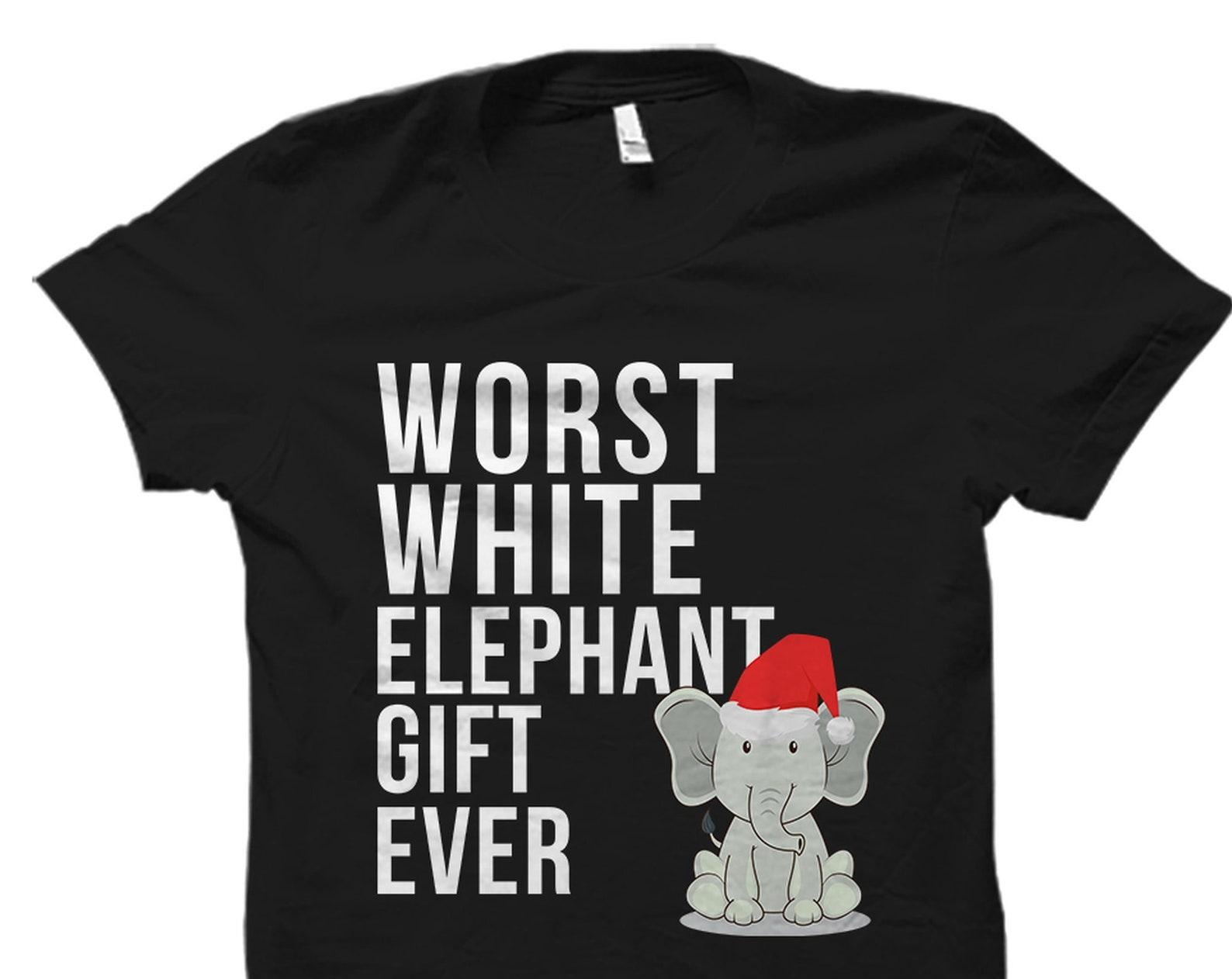 White Elephant Shirt. White Elephant Gift. Christmas #OS5716 L