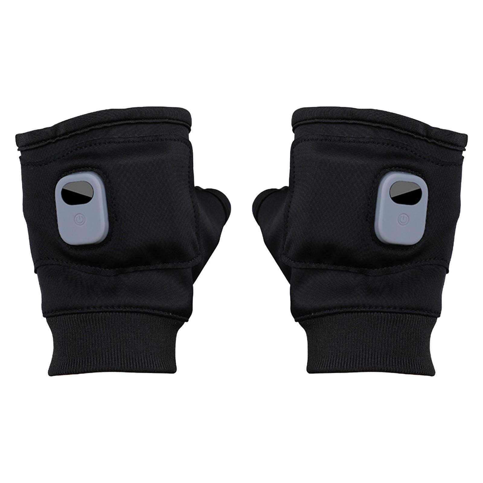 

Рождественский подарокПерезаряжаемые термоперчатки без пальцев с 3 настройками нагрева One Size чёрный