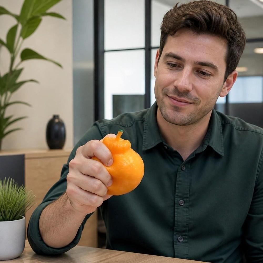 Knusprig Knisternd Orange Quetschspielzeug Formbar Realistische Früchte Kneten Heimdekoration