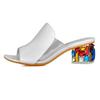 Elegant Crystal Sandals For Women With Heels Peep-toe Design Perfect For Summer