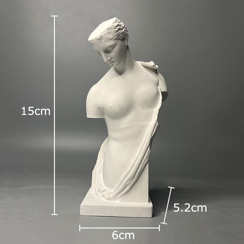 

Ancient Greek Girl Plaster Statue Desk Decoration Ornaments Characters Sculpture Sketching Practice Coloring Teaching Tool