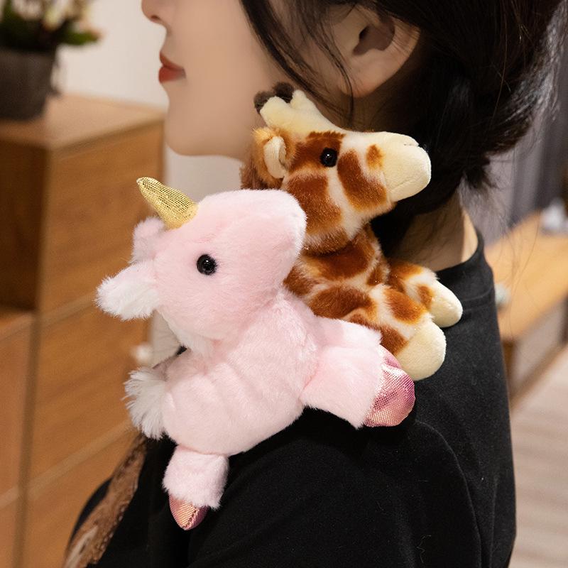 Magnetic Plush Shoulder Doll: Zoo & Oceanarium Souvenir for Kids