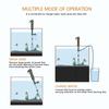 Sifón Limpiador Eléctrico para Acuario Aspiradora para Peceras Herramienta de Limpieza de Grava Cambiador de Agua con Botón de Presión de Aire Accesorio para Acuario