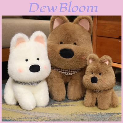Cane Peluche West Highland White Terrier Carino Giocattolo Morbido Riempito Per Animali Domestici Nei Colori Bianco E Marrone
