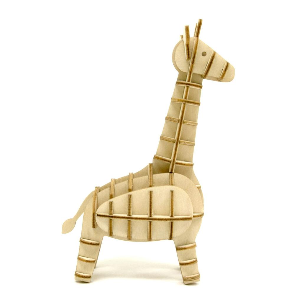 Giraffe Ein 3D-Holzpuzzle und DIY-Bastelset für Kinder und Erwachsene gleichermaßen pädagogisches Spielzeug für Jungen und Mädchen ein tolles 3D-Kunstwerk und ein tolles Geschenk für