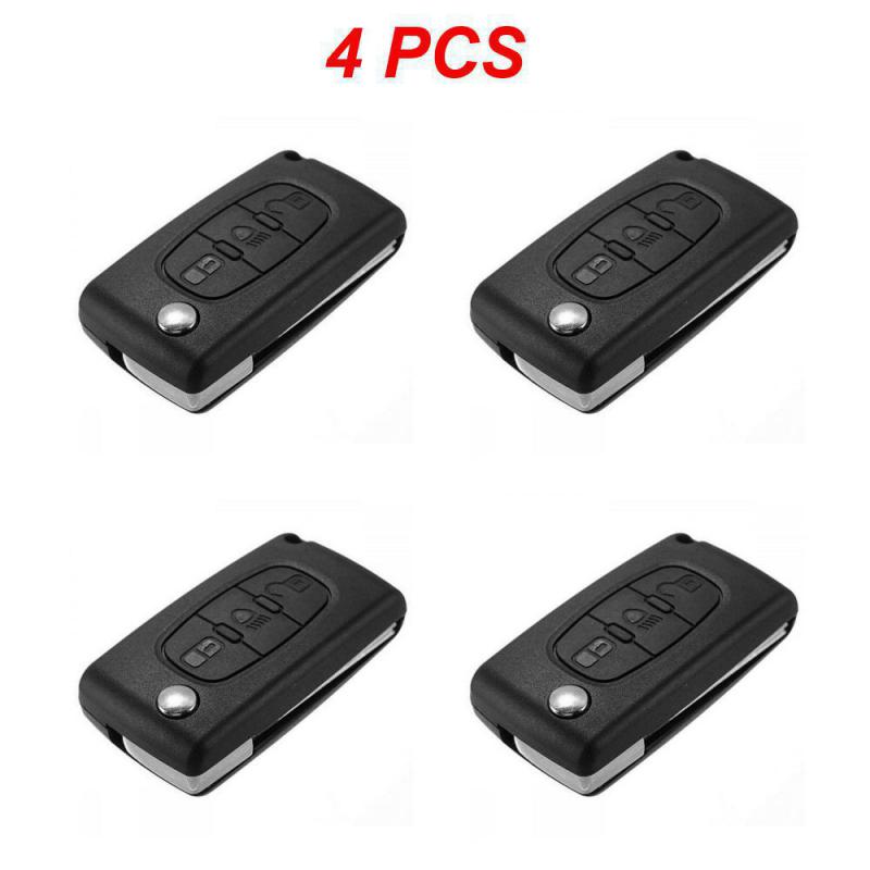 2~5PCS Buttons Car Flip Remote Key Case Cover Shell Fob For Citroen C2 C3 C4 C5 C6 C8 VA2 Blade CE0523 Key Repair Kit Car
