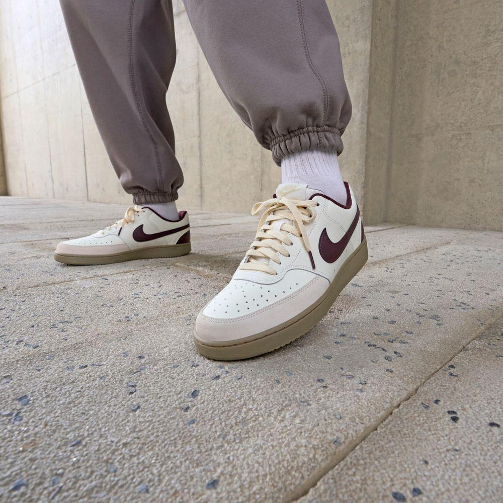 Nike Court Vision Low Sail Burgundy Crush Gum 41