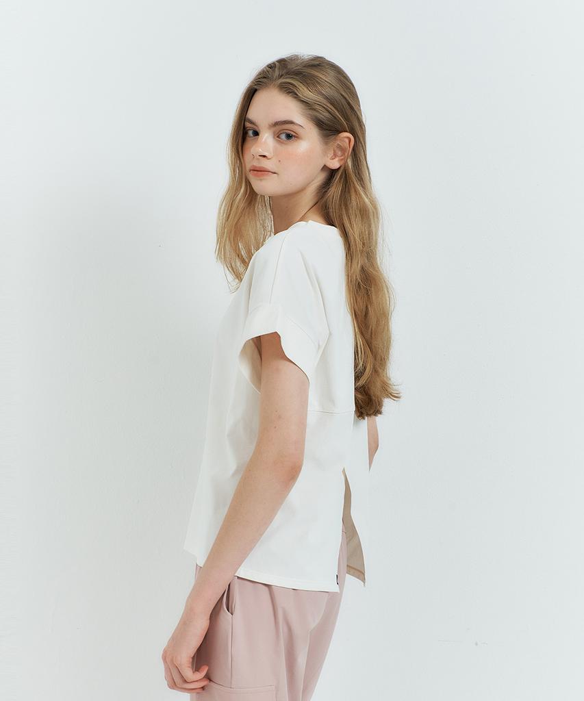CIELCOCO Clwt8115 Sorona Back Slit Short Sleeve