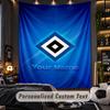 TapestryHamburger SV Custom Name Text Personalized Wall Hanging Tapestry Home Wall Decor