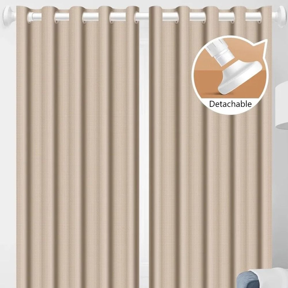 1Pcs No Punch Nail-free Telescoplc Clothing Rod  for Bedroom Curtain Wardrobe Closet