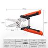 Universal Electrician Wire Strippers and Crimping Pliers, Multifunctional Tool for Wiring and Cable Cutting